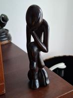 Afrikaans Houten Beeldje - Denker, Ophalen of Verzenden