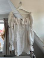 Jurk geblokt wit met cremé maat s h&m, Kleding | Dames, Jurken, Wit, Ophalen of Verzenden, Zo goed als nieuw, Maat 36 (S)