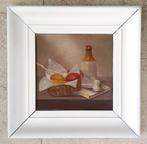 Stilleven met o.a. eieren in mandje ca. 1940 geschilderd., Ophalen of Verzenden