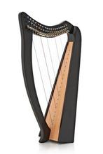 19-snarige Ierse Harp van Gear4music, Zwart, Ophalen of Verzenden, Zo goed als nieuw