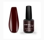Nieuw 15ml gellak bordeaux brown Nagelfabriek, Verzenden, Nieuw, Bruin, Handen en Nagels
