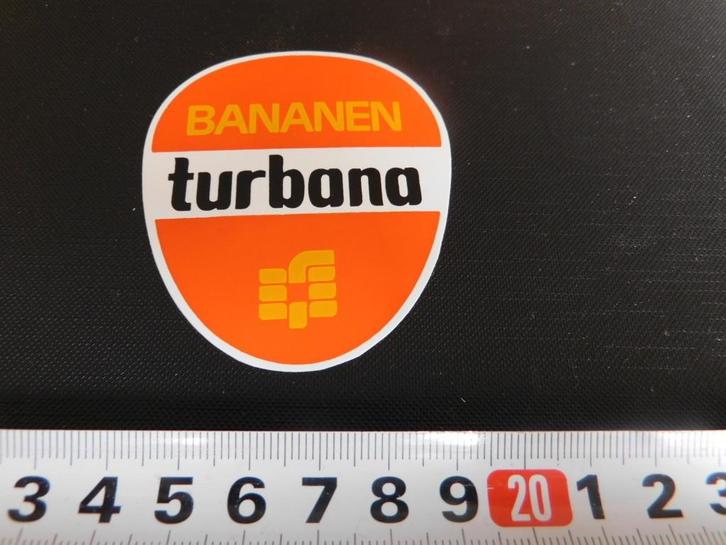 sticker Bananen TURBANA logo, Verzamelen, Stickers, Zo goed als nieuw, Bedrijf of Vereniging, Ophalen