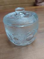 Vintage jampot fruitmotief, Huis en Inrichting, Keuken | Servies, Ophalen of Verzenden, Zo goed als nieuw, Glas, Overige stijlen