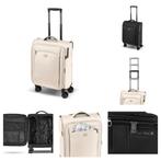 Topmove koffer 35 liter inhoud zwart of beige nieuw doos, Wieltjes, 50 tot 60 cm, Hard kunststof, Nieuw