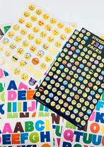 13 stickervellen smiley en alfabet, Hobby en Vrije tijd, Stickers en Plaatjes, Nieuw, Ophalen of Verzenden