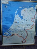 Opbouwkaart Nederland,Schoolplaat. Industrieel,Vintage., Overige thema's, Ophalen