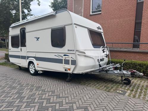 Fendt 470 TFB Bianco 2008 mover luifel, Caravans en Kamperen, Caravans, Particulier, 1000 - 1250 kg, Rondzit, Fendt, Vast bed