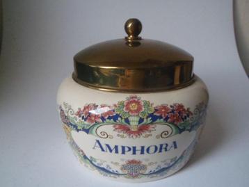 Mooie Amphora TABAKSPOT pot koper deksel Schoonhoven Holland beschikbaar voor biedingen