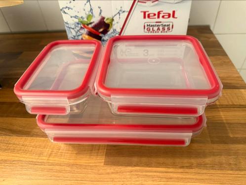 Tefal vershoudbakje set van 3, Huis en Inrichting, Keuken | Tupperware, Zo goed als nieuw, Ophalen
