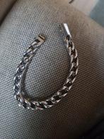 Heren armband met mooie sluiting, Sieraden, Tassen en Uiterlijk, Armbanden, Ophalen of Verzenden, Nieuw, Zilver, Overige materialen