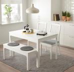 IKEA Ekdalen eettafel met bankje en stoelen!, Ophalen, 4 zitplaatsen, Gebruikt, Bank