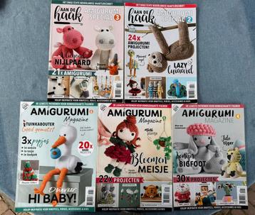 5 x Aan de Haak - Amigurumi Magazine - nr. 2, 3, 4, 5 en 6 beschikbaar voor biedingen