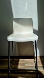 Set van 5 moderne hoge krukken wit kunststof met chroom fram, Ophalen, Kunststof, 5 krukken of meer, 60 tot 90 cm