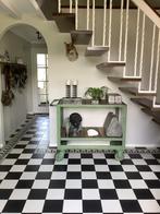 Industriële trolley, sidetable, koffietafel, bijzettafel,, Huis en Inrichting, Tafels | Sidetables, Ophalen, Gebruikt, 100 tot 150 cm