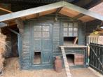 Gratis Tuinhuis voor kippen en geiten, Tuinhuis, 1 raam, Met overkapping, Hout