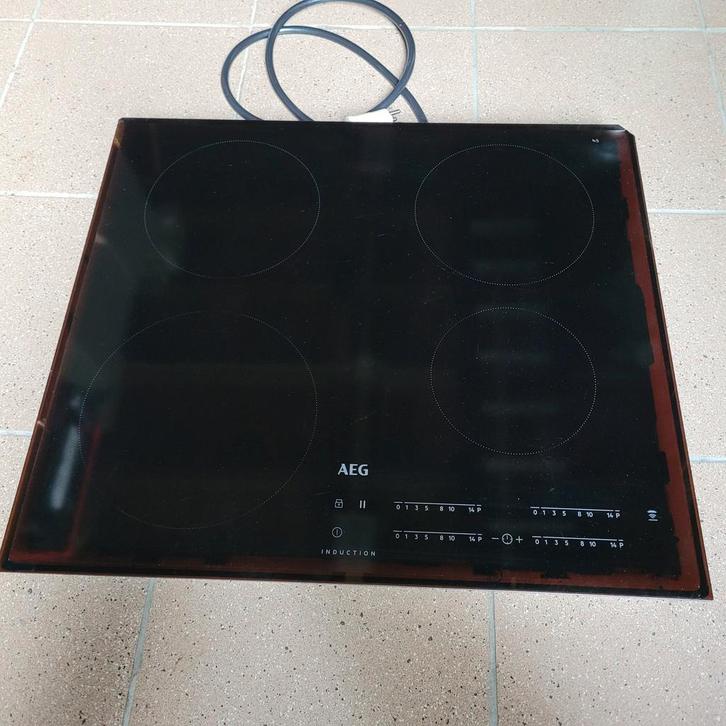 AEG inductie kookplaat - IKB64401FB, Witgoed en Apparatuur, Kookplaten, Gebruikt, Inbouw, Inductie, 4 kookzones, Ophalen
