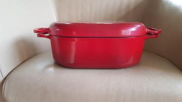 Ovale gietijzer geemailleerde braadpan 31 cm(zgan) beschikbaar voor biedingen