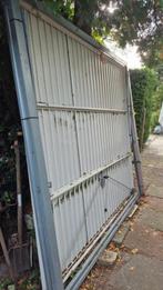 Garagedeur gebruikt, kleur wit, Doe-het-zelf en Verbouw, Ophalen, Gebruikt, 120 cm of meer, Garagedeur