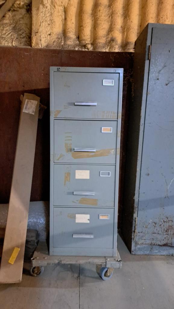 Gispen archiefkast met 4 lades, Huis en Inrichting, Kasten | Roldeurkasten en Archiefkasten, Gebruikt, Ophalen