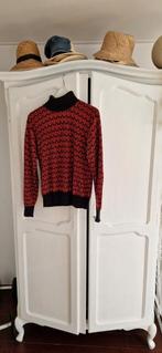 King Louie, roodzwarte koltrui, maat L, 100% katoen, Kleding | Dames, Ophalen of Verzenden, Zo goed als nieuw