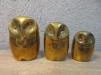 Vintage set koperen uilen, Antiek en Kunst, Antiek | Koper en Brons, Ophalen of Verzenden