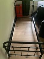 Metalen bedframe zwart, Huis en Inrichting, Ophalen, Gebruikt, 90 cm, Eenpersoons