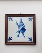 Blauw witte tegel Porceleyne Fles - trommelaar, Ophalen of Verzenden