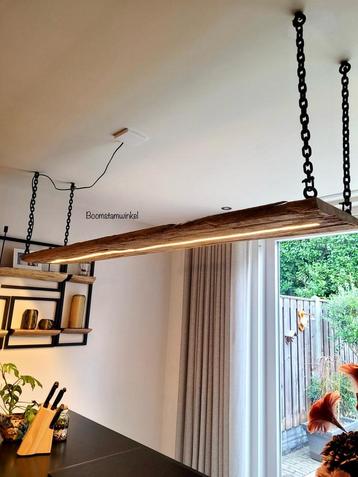 hanglamp hout | hanglamp plank | hanglamp plantjes  beschikbaar voor biedingen