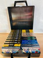 Cassette bandjes in een koffertje, 2 t/m 25 bandjes, Overige genres, Ophalen of Verzenden, Met bewaardoos, rek of koffer