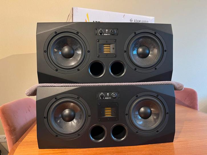 Adam Audio A77X Near-/Midfield Monitors - Topstaat!, Audio, Tv en Foto, Luidsprekers, Zo goed als nieuw, Front, Rear of Stereo speakers