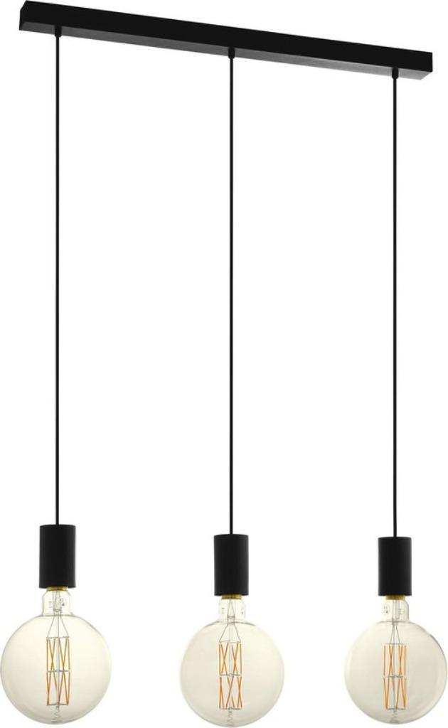 EGLO Pozueta Hanglamp - E27(excl.) - 84 cm - Metaal - Zwart, Huis en Inrichting, Lampen | Plafondlampen, Zo goed als nieuw, Metaal