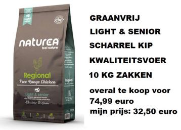 Naturea graanvrij Light & Senior Chicken 10 KG hondenvoer beschikbaar voor biedingen