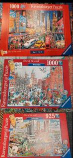3 puzzels Cities of the world, Hobby en Vrije tijd, Denksport en Puzzels, Ophalen of Verzenden, 500 t/m 1500 stukjes, Zo goed als nieuw