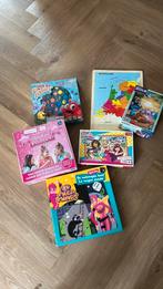 3 spellen en 4 puzzels, Ophalen of Verzenden, Meer dan 50 stukjes, Zo goed als nieuw