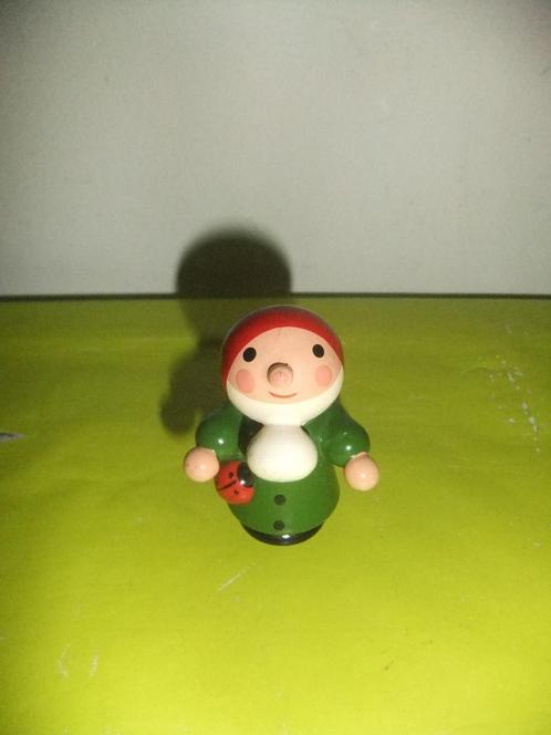 OPRUIMING! NU €0,50! KLEIN HOUTEN KERST KABOUTERTJE, Diversen, Kerst, Gebruikt, Ophalen