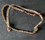 Wikkelarmband met labradoriet steen, Ophalen of Verzenden, Gebruikt, Bruin