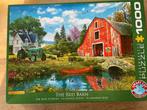 The Red Barn Legpuzzel - 1000 stukjes, Ophalen of Verzenden, 500 t/m 1500 stukjes, Zo goed als nieuw, Legpuzzel