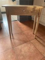 Handgemaakte eiken sidetable, Huis en Inrichting, Tafels | Sidetables, Ophalen, 100 tot 150 cm, Zo goed als nieuw, 25 tot 50 cm