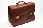 Leren Laptoptas Tony Perotti, Gebruikt, Bruin, Aktetas of Boekentas, Ophalen of Verzenden