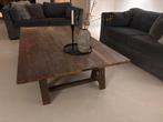 Robuuste houten salontafel, Huis en Inrichting, Ophalen, 100 tot 150 cm, Landelijk Hoffz Sober Robuust Industrieel, 150 tot 200 cm