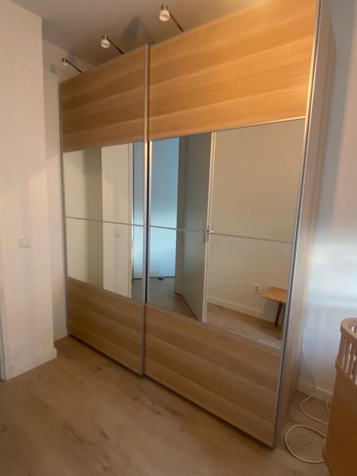 IKEA PAX kledingkast met schuifdeuren + luxe indeling, Huis en Inrichting, Kasten | Kledingkasten, Zo goed als nieuw, 200 cm of meer
