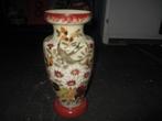 zeer mooie sierlijk opaline vaas met zwaluw en bloemen, Antiek en Kunst, Ophalen