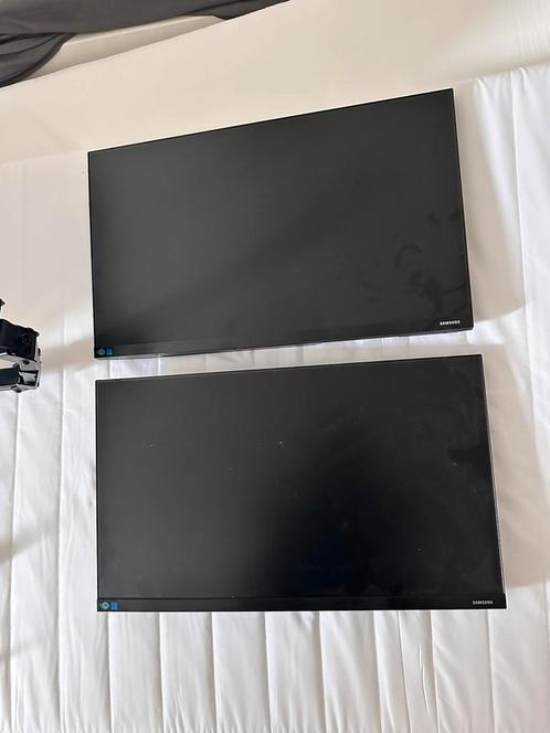 Twee Samsung monitoren 24” inclusief bureauhouder, Computers en Software, Monitoren, Zo goed als nieuw, 60 Hz of minder, IPS, Ophalen