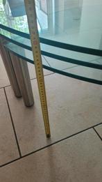 Design glazen tafel, Zo goed als nieuw, Minder dan 50 cm, Rechthoekig, 50 tot 100 cm