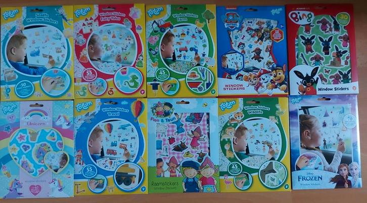 Diverse raamstickers Frozen, paw control  Bing, voertuigen e, Hobby en Vrije tijd, Stickers en Plaatjes, Nieuw, Meerdere stickers