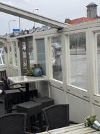 maranti terras schermen met openslaande ramen, Tuin en Terras, Ophalen, Gebruikt, 100 tot 150 cm, 200 cm of meer