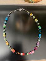 GeoCube collier, Ophalen of Verzenden, Zo goed als nieuw, Zilver, Overige materialen