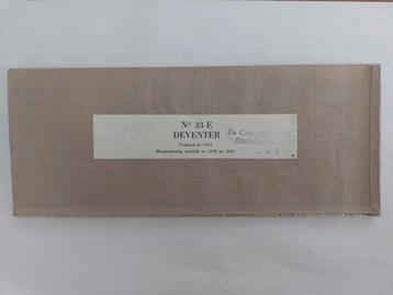 33E Stafkaart op linnen 1957 Deventer Wilp Twello Teuge Epse beschikbaar voor biedingen