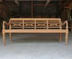 Tuinbank RQ22 teakbank stationsbank landelijk teak hout Bali, Ophalen of Verzenden