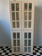 2 bovenkasten keuken met glazen deuren, Ophalen, Minder dan 150 cm, Minder dan 100 cm, 25 tot 50 cm